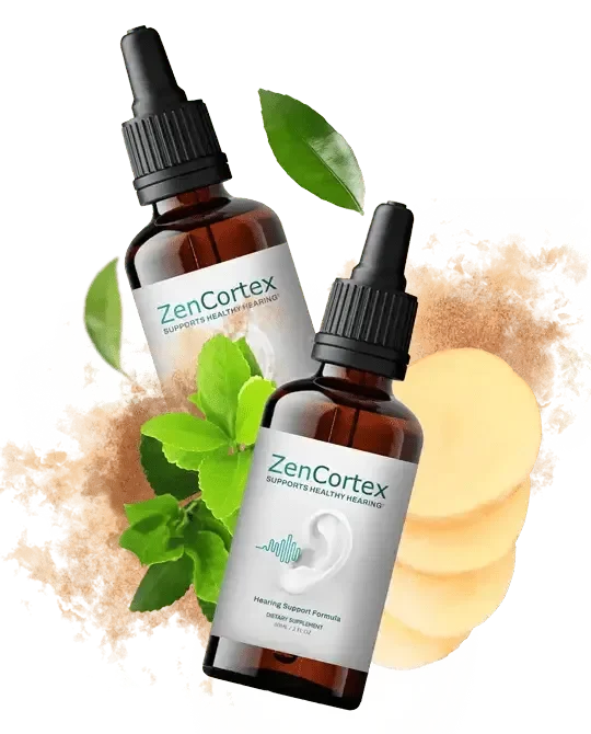 ZenCortex 2 Bottles with ingredients